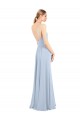 Chiffon Alças finas Sem Mangas Lombar Comprimento Chão Vestidos de Festa / Vestidos de Madrinha Baratos