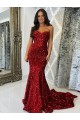 Lantejoulas Veludo Amor Sem Mangas Comboio Corte Vestidos de Festa Baratos