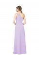Chiffon Um Ombro Sem Mangas Comprimento Chão Bainha Vestidos de Madrinha / Vestidos de Noite Baratos