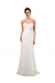 Chiffon Amor Sem Mangas Comboio Capela Vestidos de Noiva Baratos