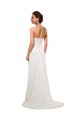 Chiffon Amor Sem Mangas Comboio Capela Vestidos de Noiva Baratos