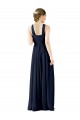 Chiffon Decote V Sem Mangas Comprimento Chão Vestido de Baile Formais Baratos