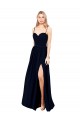 Chiffon Alças finas Sem Mangas Comprimento Chão Vestidos de Madrinha / Vestidos de Noite Baratos
