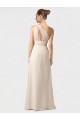 Chiffon Um Ombro Sem Mangas Comprimento Chão Vestido de Noite / Vestidos de Madrinha Baratos