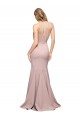 Crepe Esticado Amor Sem Mangas Comboio Varredela Bainha Vestidos de Madrinha / Vestidos de Noite / Vestidos de Festa Baratos
