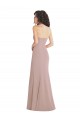 Crepe Esticado Amor Sem Mangas Comprimento Chão Sereia Vestidos de Madrinha / Vestidos de Noite / Vestidos de Festa Baratos