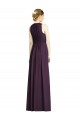 Chiffon Decote V Sem Mangas Comprimento Chão Vestido de Noite / Vestidos de Madrinha Baratos