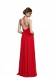 Chiffon Alças finas Sem Mangas Comprimento Chão Vestidos de Madrinha Baratos