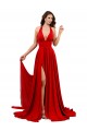 Spandex Cabeçada Sem Mangas Criss Cruz Comprimento Chão Vestidos de Madrinha / Vestidos de Noite / Vestidos de Festa Baratos