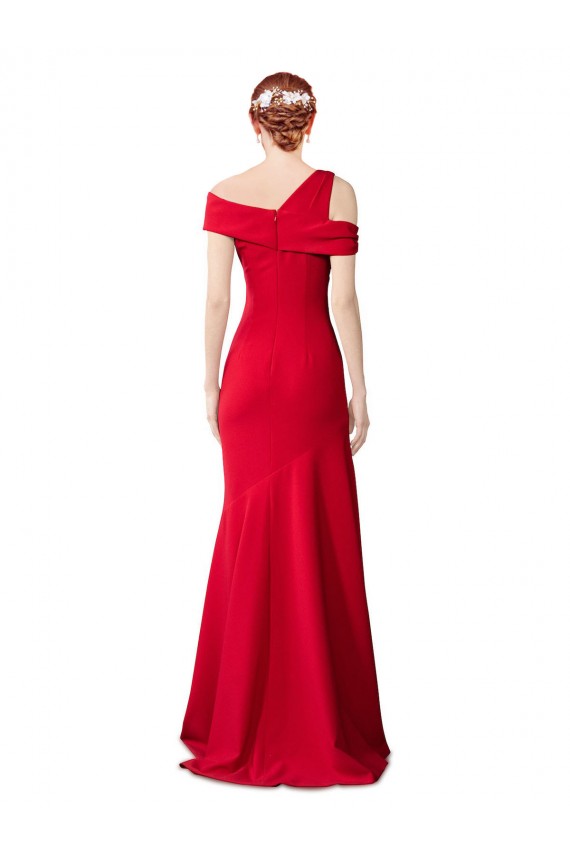 Crepe Esticado Sem Mangas Comprimento Chão Vestidos de Madrinha / Vestidos de Noite / Vestidos de Festa Baratos